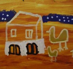 Gunduy visiting home - Painting - John Murray