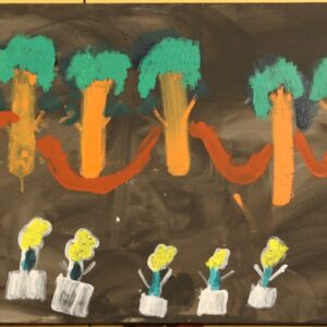Trees and Flowers - Painting - John Murray