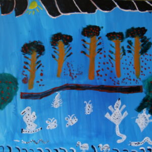 Trees and Animals - Painting - John Murray