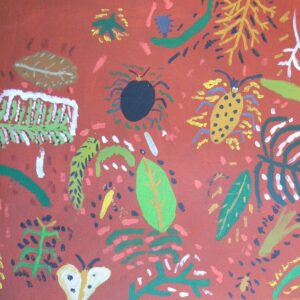 Flowers and insects - Painting - Sally Murray (deceased)